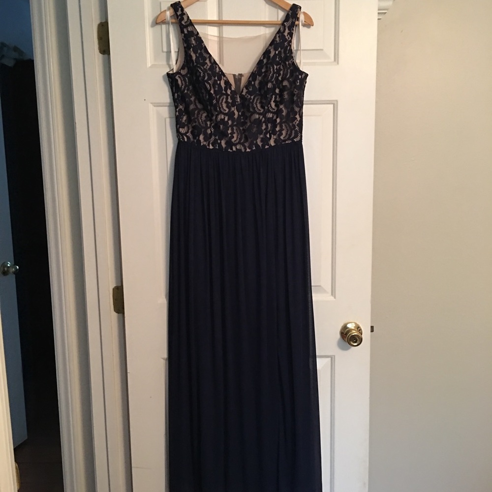 David’s Bridal Bridesmaids dress Marine